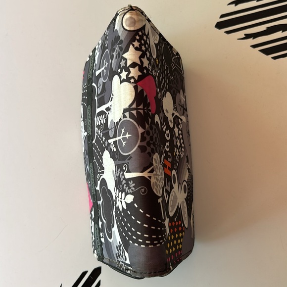 LeSportsac Black and Pink Environmental Zip Around Wallet - Picture 6 of 6